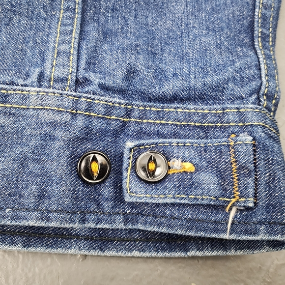 ❤️ VINTAGE LEE RIDER SANFORIZED MADE IN USA WOMEN'S DENIM/ JEAN JACKET MEDIUM ❤️ - Picture 8 of 13